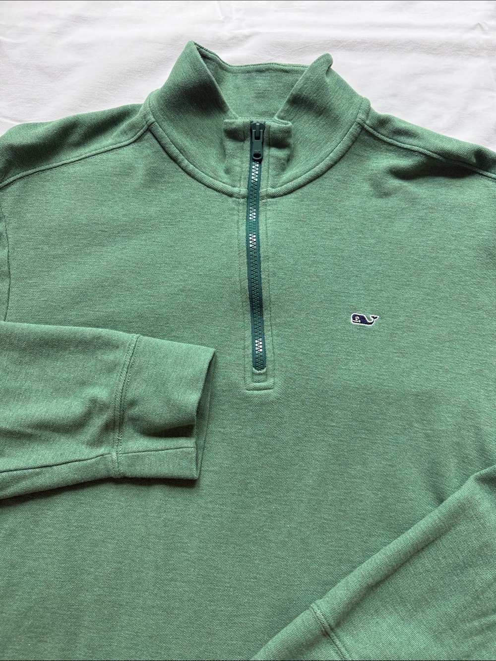 Vineyard Vines Green Half-Zip Pullover Sweatshirt